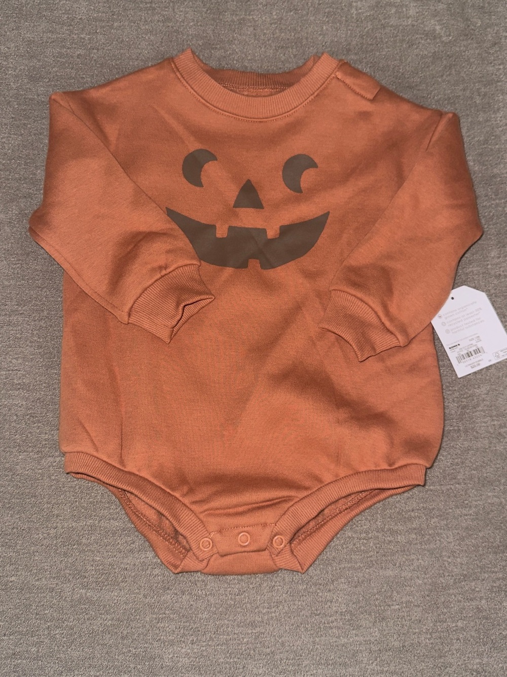 Baby Little Co. by Lauren Conrad Halloween Long Sleeve Ringer Bubble Bodysuit